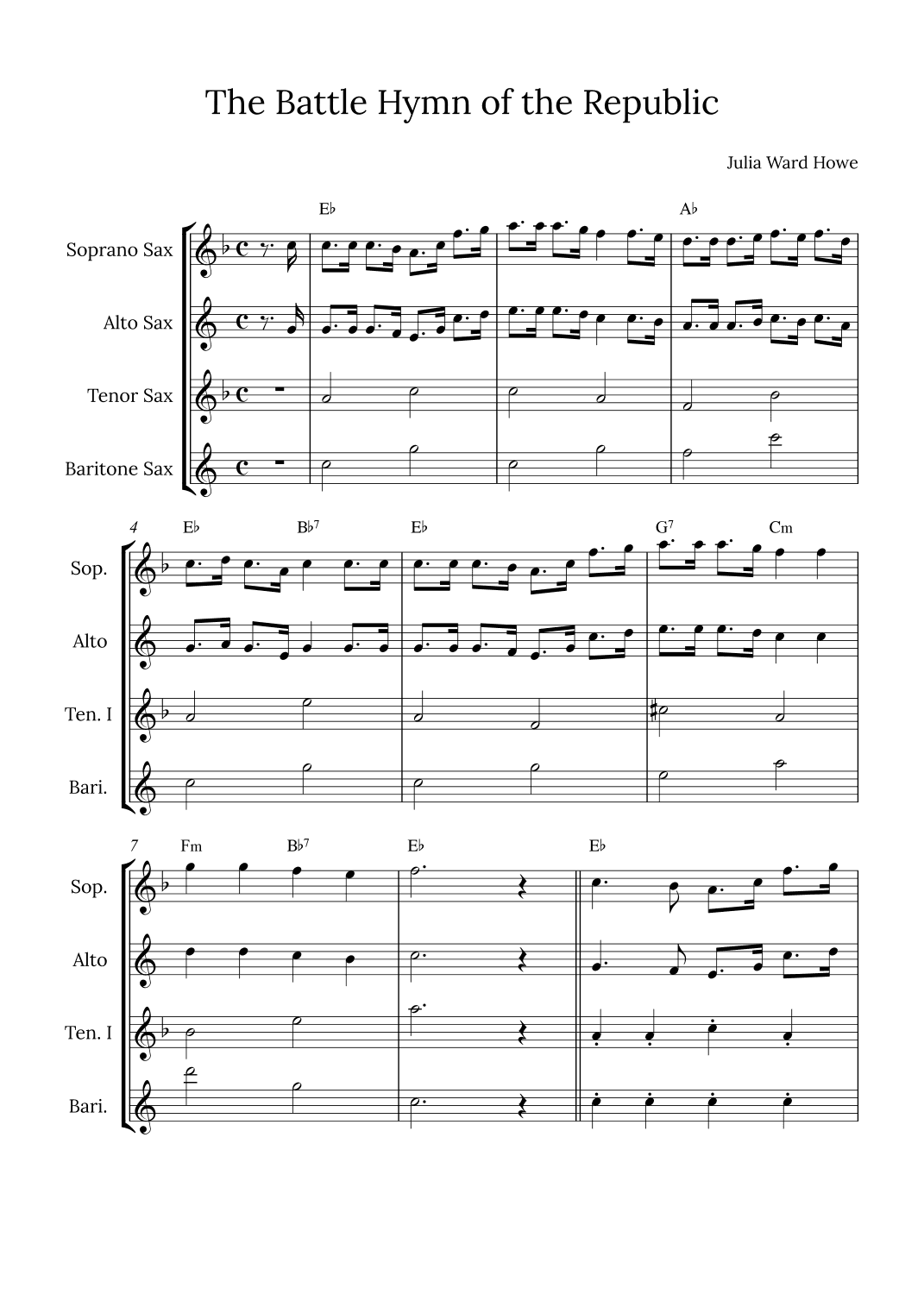 The Battle Hymn of the Republic (arr. Alex Nunes Rodrigues)