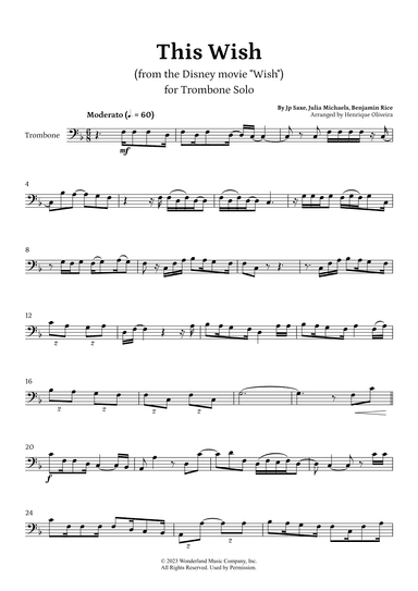 This Wish (arr. Henrique Oliveira)