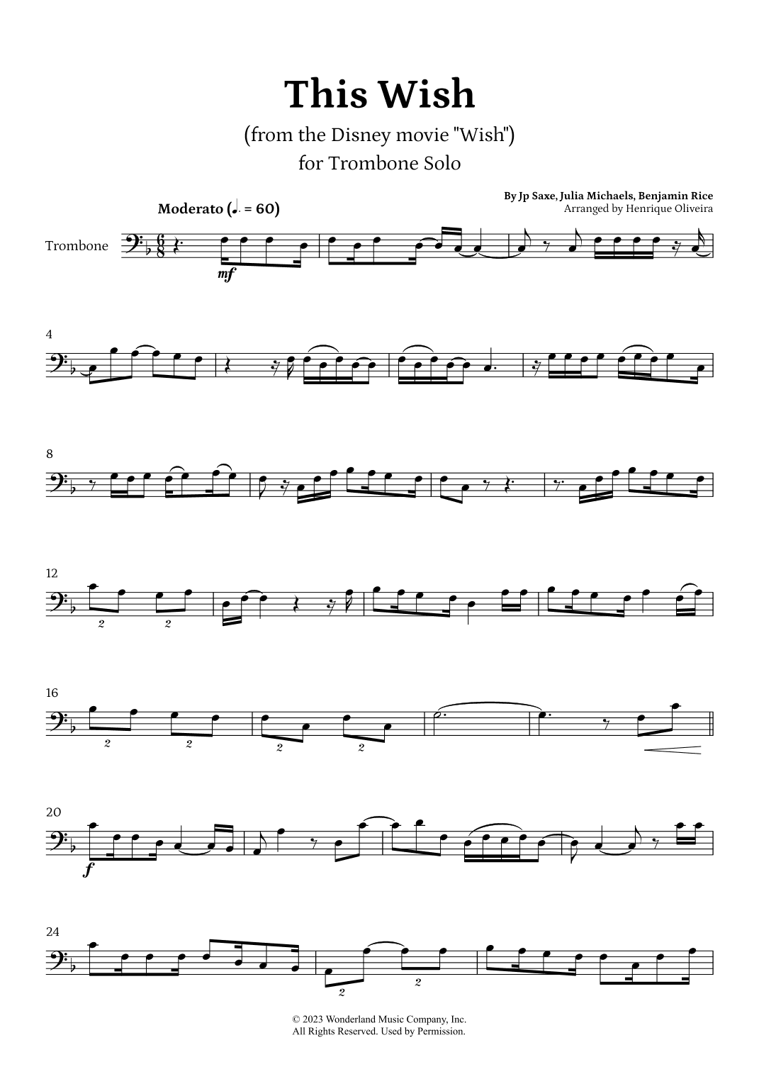 This Wish (arr. Henrique Oliveira)