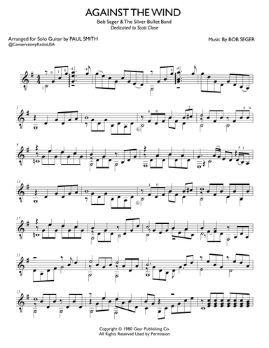 Against The Wind (arr. Conservatory Radio USA)