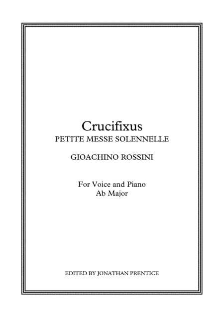 Crucifixus - Petite Messe Solennelle (Ab Major) (arr. Jonathan Prentice)