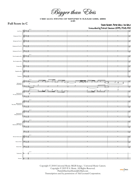 Bigger Than Elvis (arr. Patrick Sheehan)