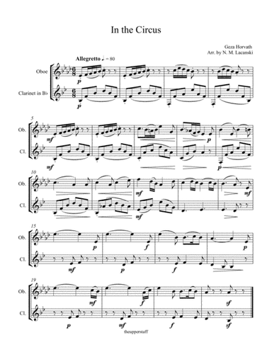 In the Circus (arr. Nick Lacanski)