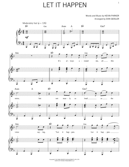 Let It Happen (arr. Dan Geisler)