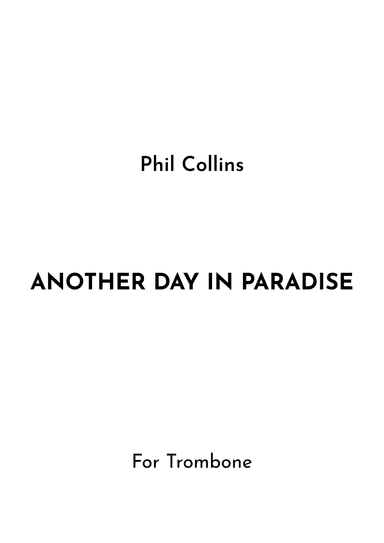Another Day In Paradise (arr. Jireh J.)