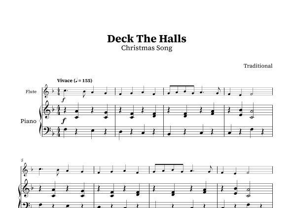 Deck The Halls (arr. Guima's Editions)