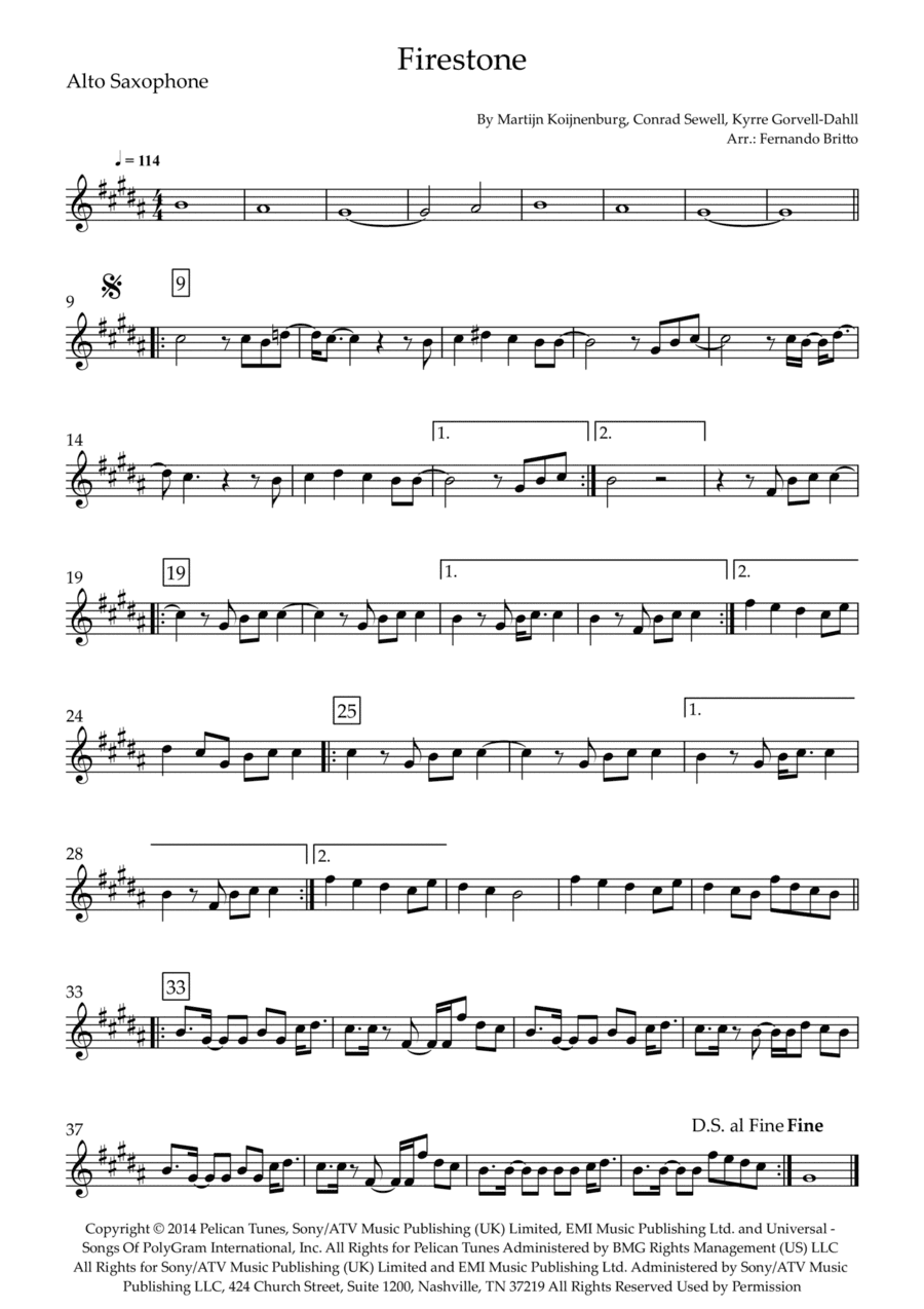 Firestone (arr. Fernando Britto)