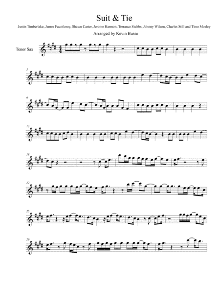 Suit & Tie (arr. Kevin Busse)