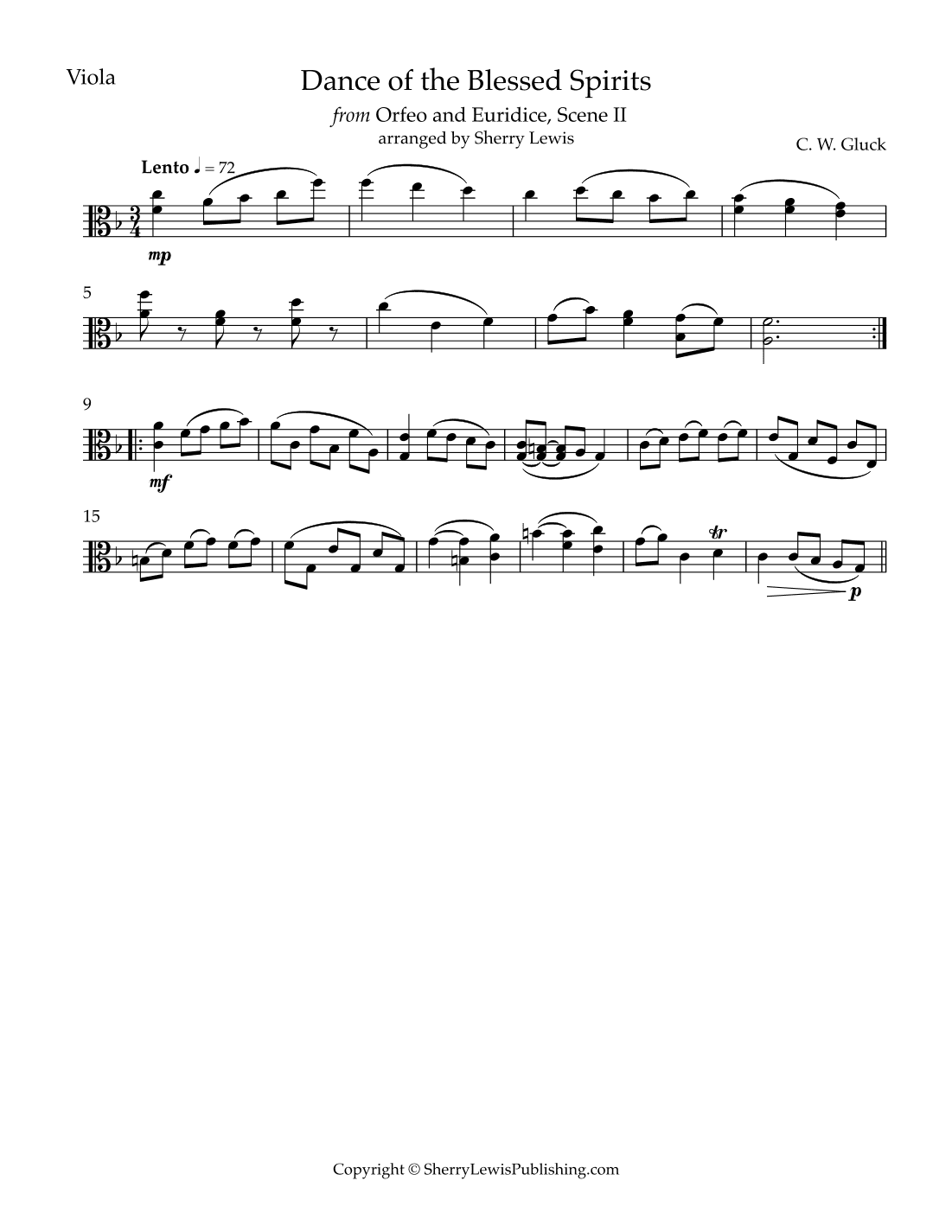 Dance of the Blessed Spirits (arr. Sherry Lewis)