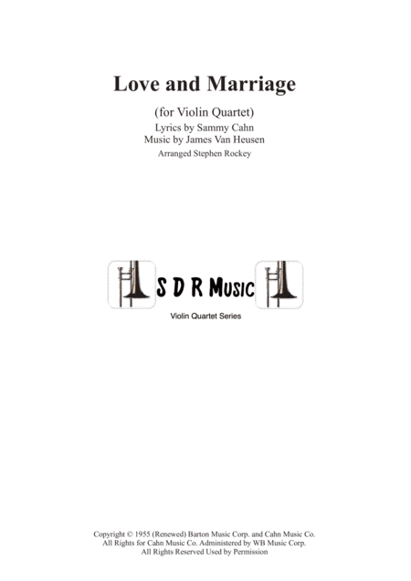 Love And Marriage (arr. Stephen Rockey)