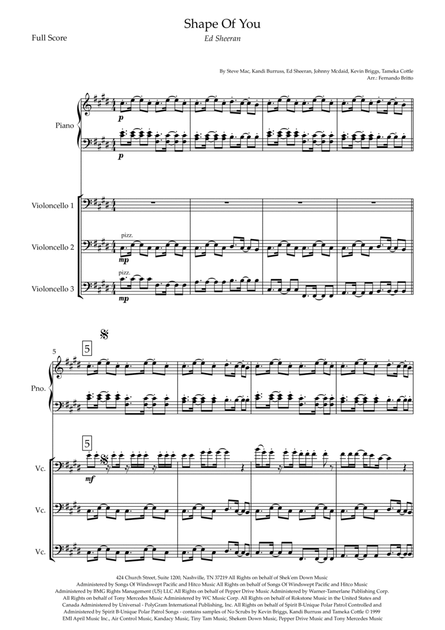 Shape Of You (arr. Fernando Britto)
