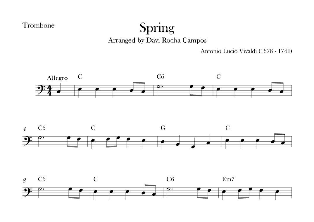 Spring (arr. Davi Rocha Campos)