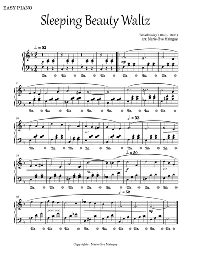 Sleeping Beauty Waltz - Once Upon A Dream (arr. Marie-Ève Mainguy)
