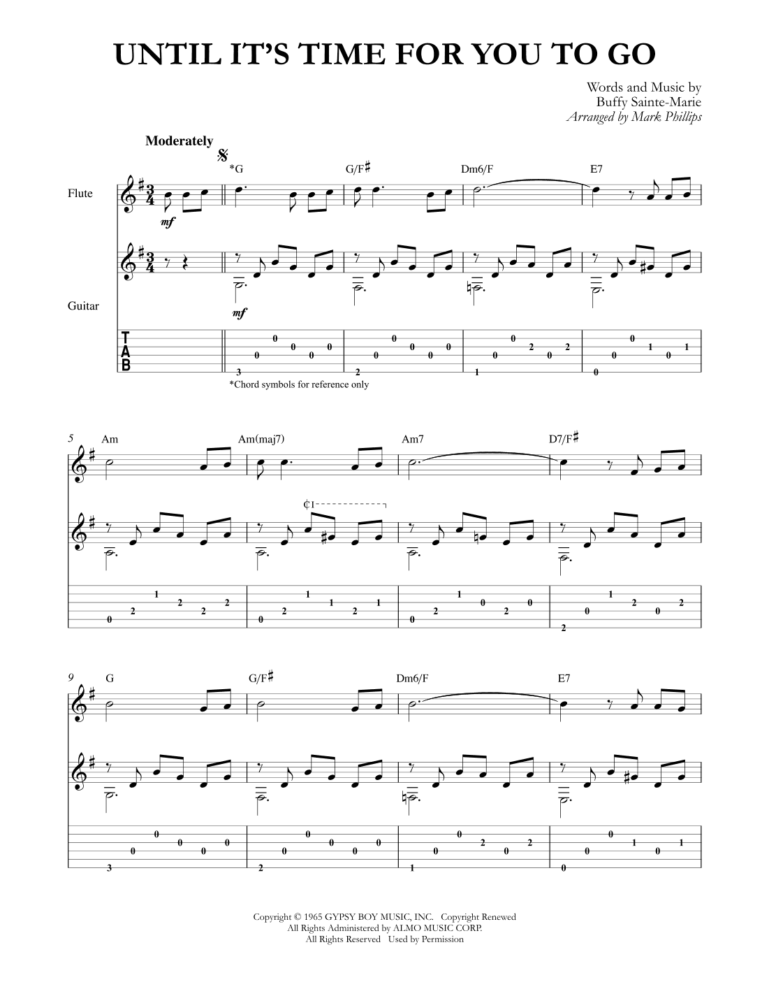 Until It's Time For You To Go (arr. Mark Phillips)