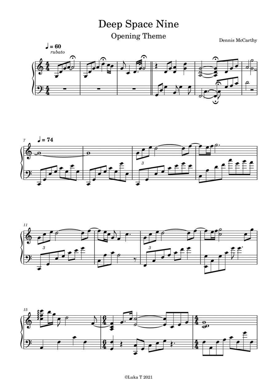 Star Trek - Deep Space Nine(r) (arr. Dennis McCarthy, Luka T)
