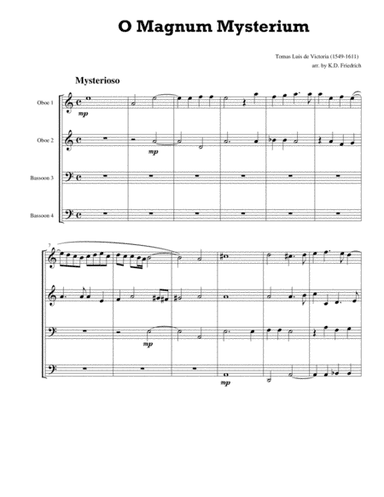 O Magnum Mysterium (arr. Kenneth D. Friedrich)