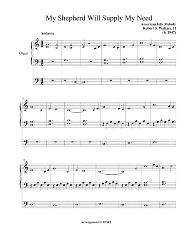 My Shepherd Will Supply My Need (arr. Robert S. Wallace, II)
