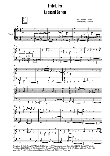 Hallelujah (arr. by ezequiel zeferino)