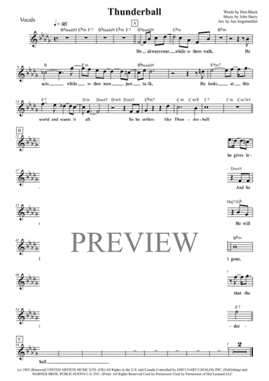 Thunderball (arr. Jan Angermüller)