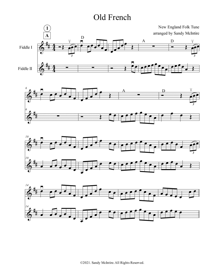 Old French (arr. Sandy McIntire)