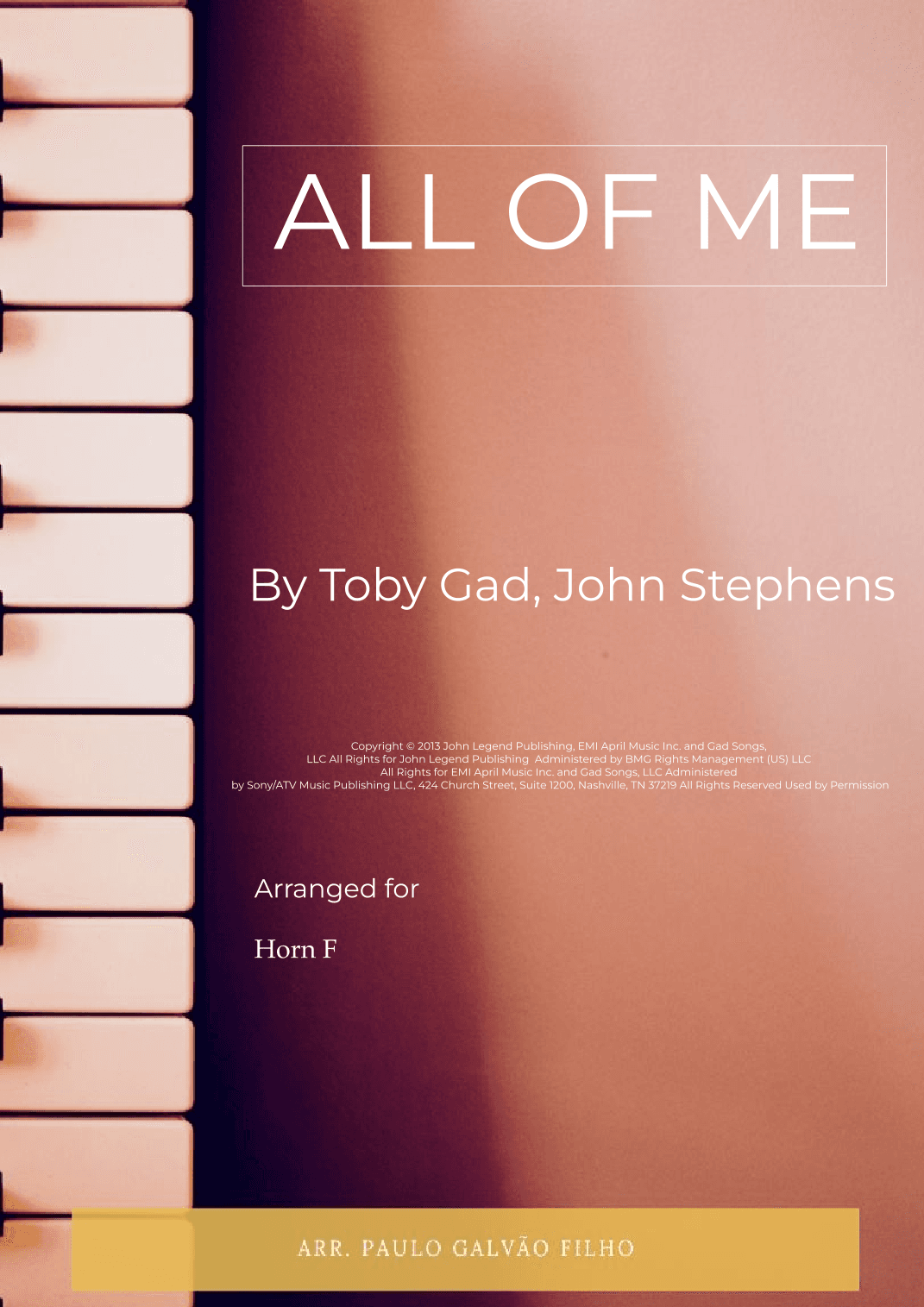 All Of Me (arr. Paulo Galvão)