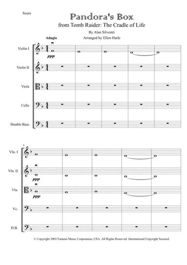 Pandora's Box (arr. Ellen Harle)