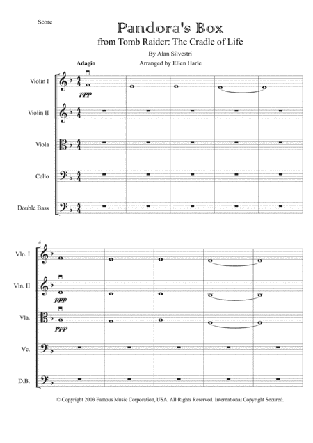 Pandora's Box (arr. Ellen Harle)