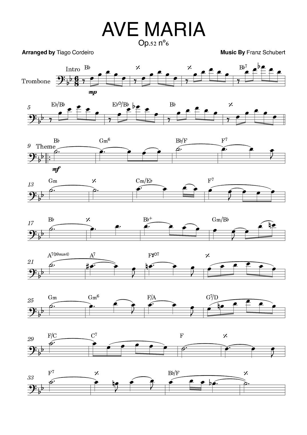 Ave Maria Op.52 nº6 (arr. Tiago Cordeiro)
