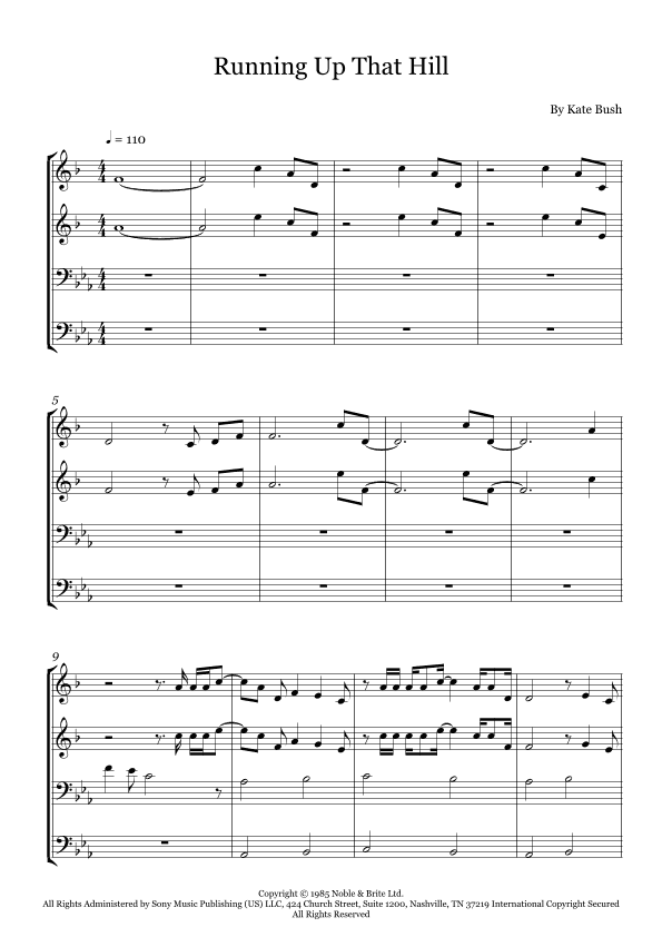 Running Up That Hill (arr. Fernanda Moura)