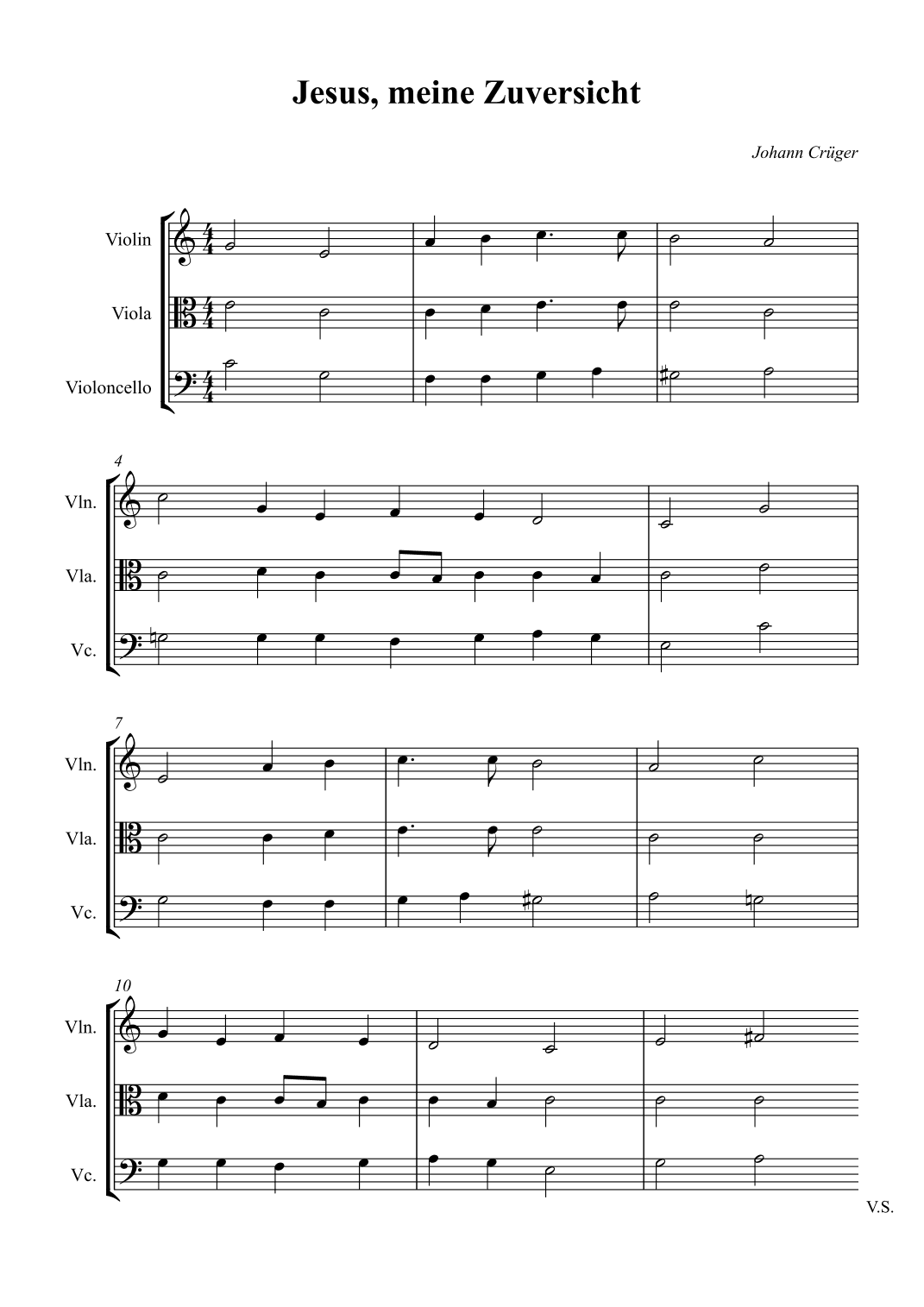 Jesus, meine Zuversicht (arr. Wesley S. SIlva)