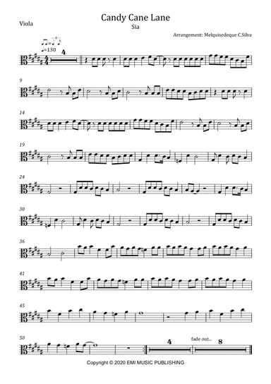 Candy Cane Lane (arr. Melquisedeque C.Silva)