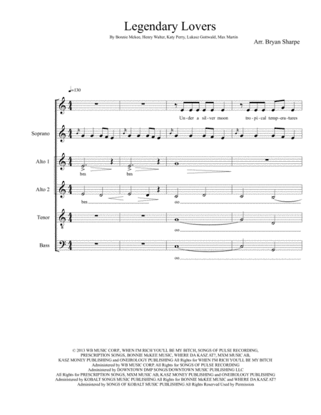 Legendary Lovers (arr. Bryan Sharpe)