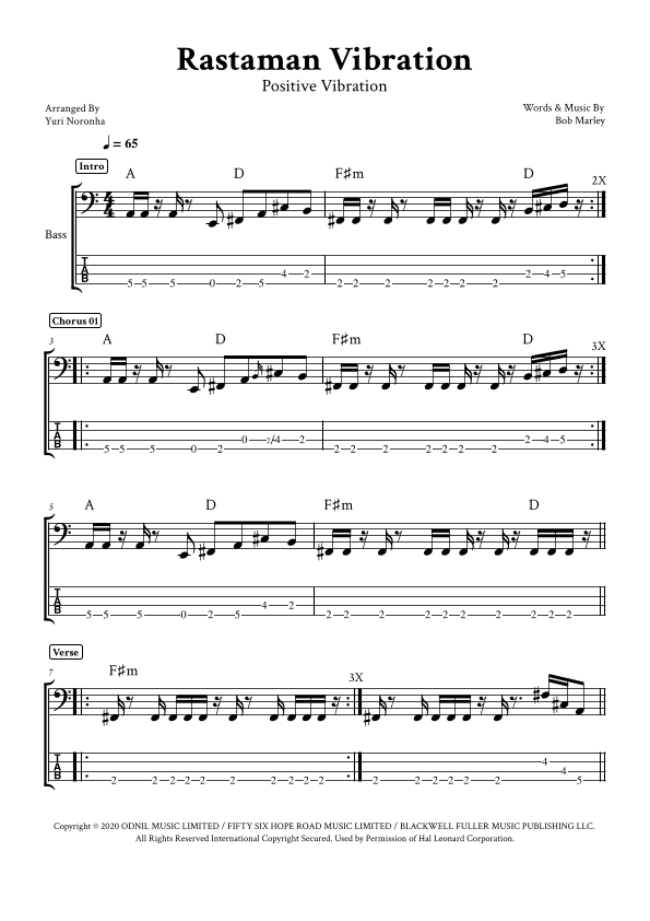 Rastaman Vibration (arr. Yuri Noronha)