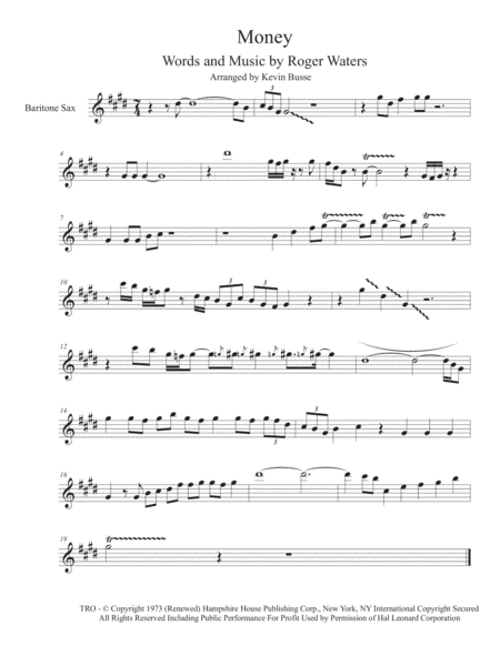 Money (arr. Kevin Busse)