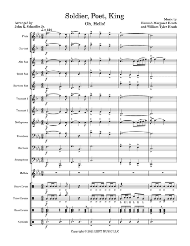 Soldier, Poet, King (arr. John Schaeffer Jr.)