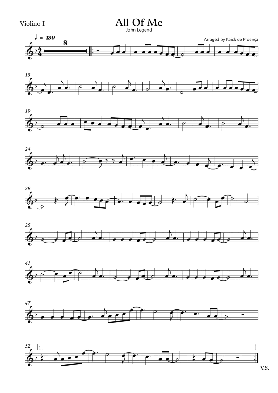 All Of Me (arr. Kaick de Proença)