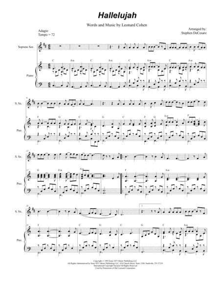 Hallelujah (arr. Stephen DeCesare)