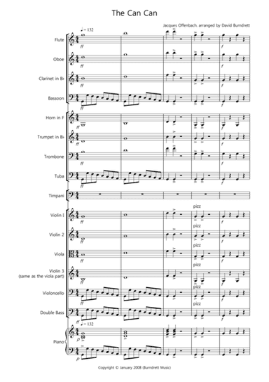 The Can Can for School Orchestra (arr. David Burndrett)