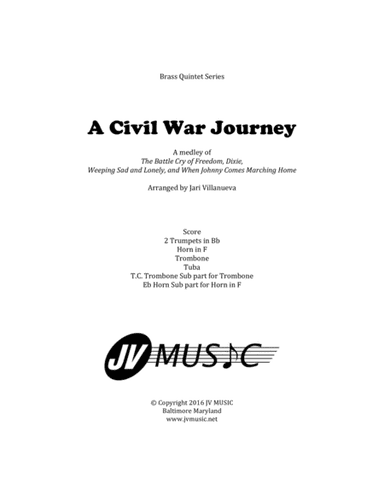 A Civil War Journey for Brass Quintet (arr. Jari Villanueva)