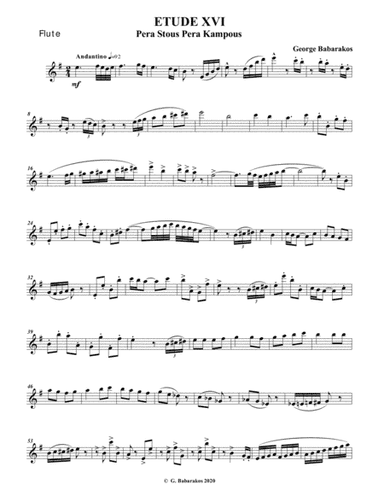 FLUTE ETUDE ?VI - Based on a Greek Traditional Theme