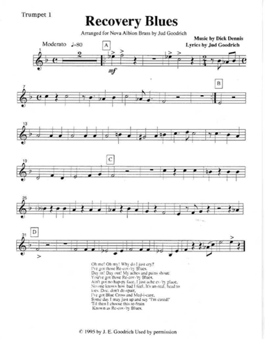 "Recovery Blues" for brass quintet