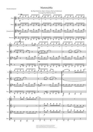 Mamma Mia (arr. Matthew pyeon)