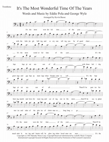 The Most Wonderful Time Of The Year (arr. Kevin Busse)