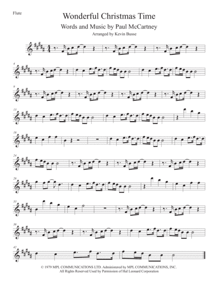 Wonderful Christmastime (arr. Kevin Busse)
