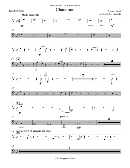 Chaconne (arr. Nick Lacanski)