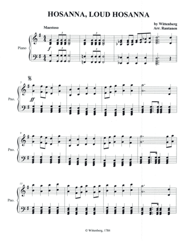 Hosanna, Loud Hosanna (arr. Rowena Rantanen)