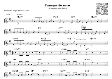 Comecar De Novo (arr. Piano)