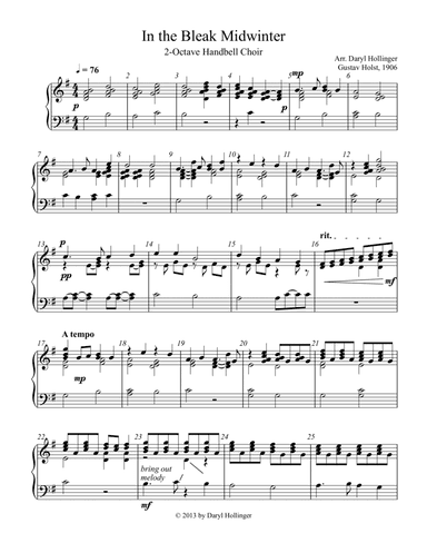 In the Bleak Midwinter (arr. Daryl Hollinger)