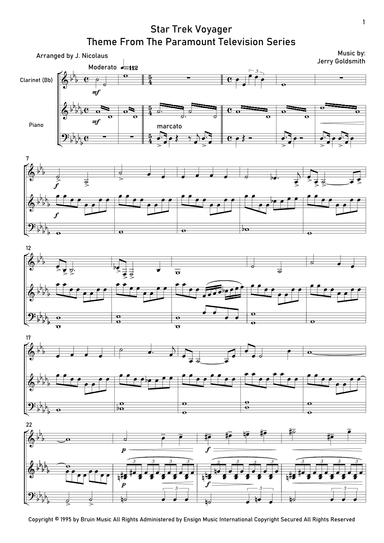 Star Trek - Voyager(r) (arr. John Nicolaus)