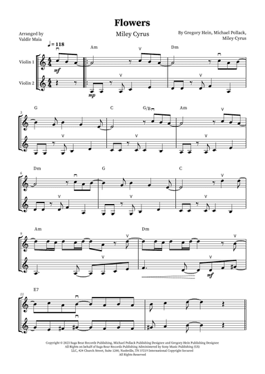 Flowers (arr. Valdir Maia)